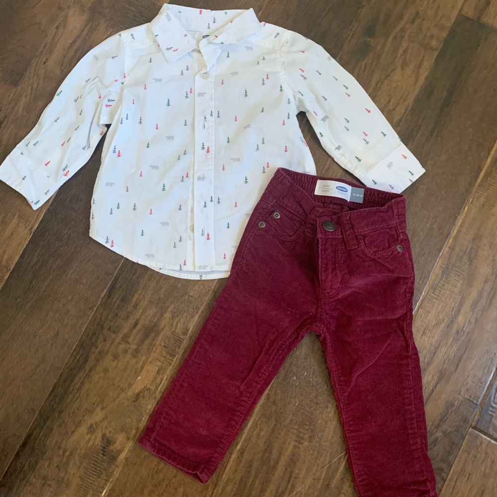 Old Navy holiday outfit